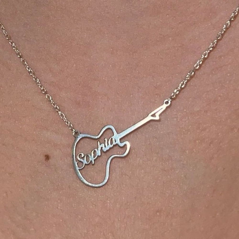 Personalized Guitar Symbol Nam - Musical Instrument And Names ulasan dan harga
