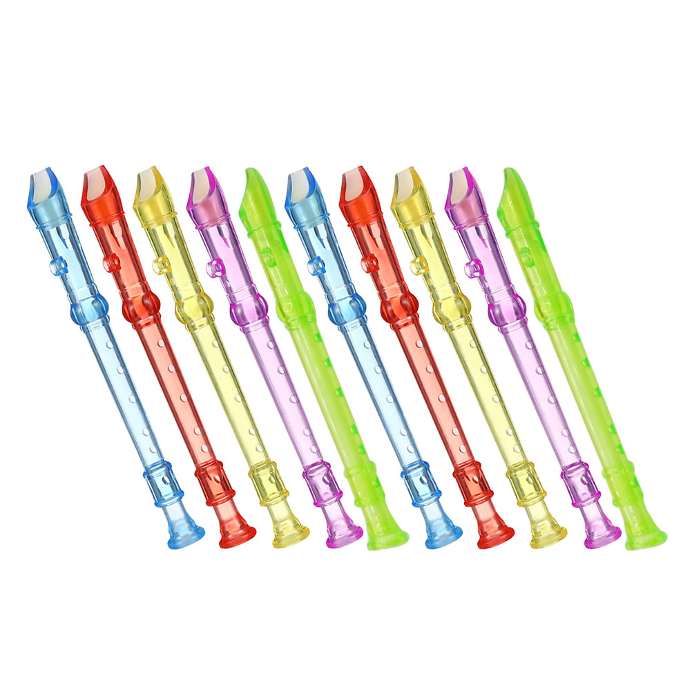 10Pcs Lightweight Portable 6-H - Soprano Recorder Plastic ulasan dan harga