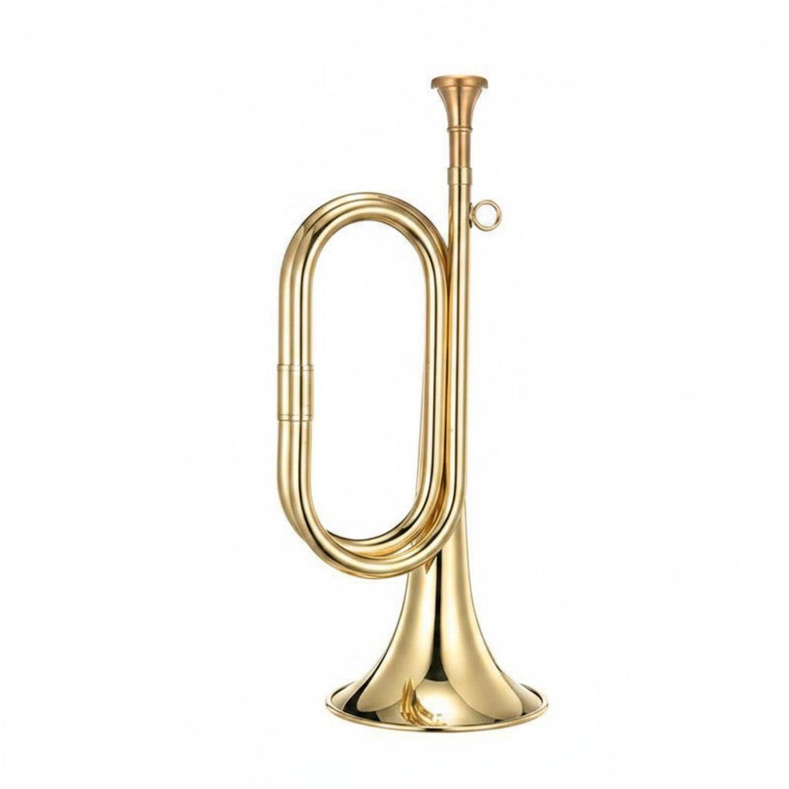 Brass Musical Horn Portable Ca - Musical Instrument Bugle ulasan dan harga