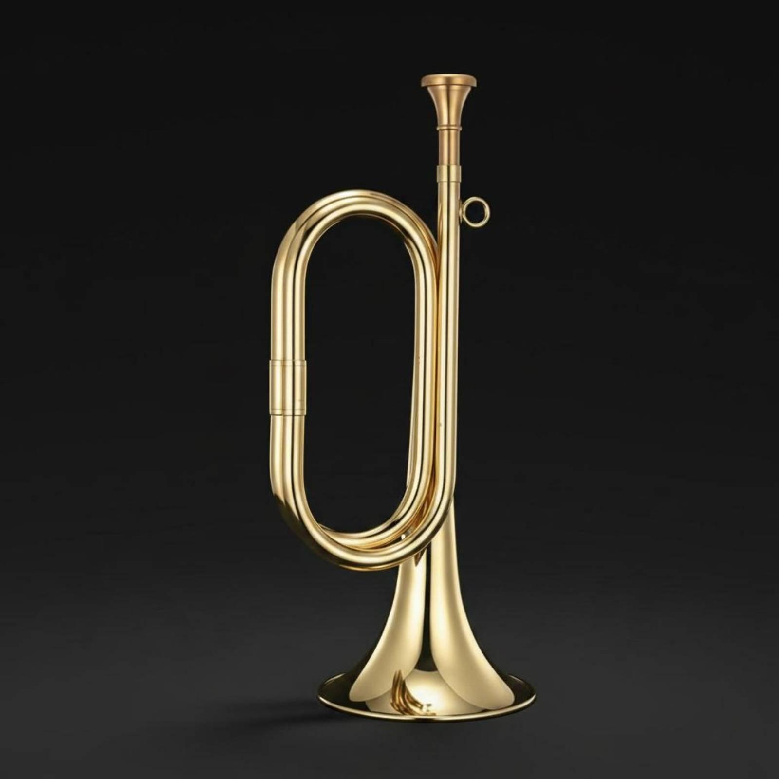 Brass Musical Horn Portable Ca - Musical Instrument Bugle ulasan dan harga