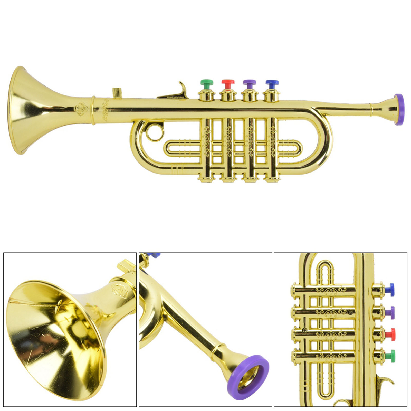Kid Trumpet Golden Coated Plas - Musical Instrument Harmonium ulasan dan harga